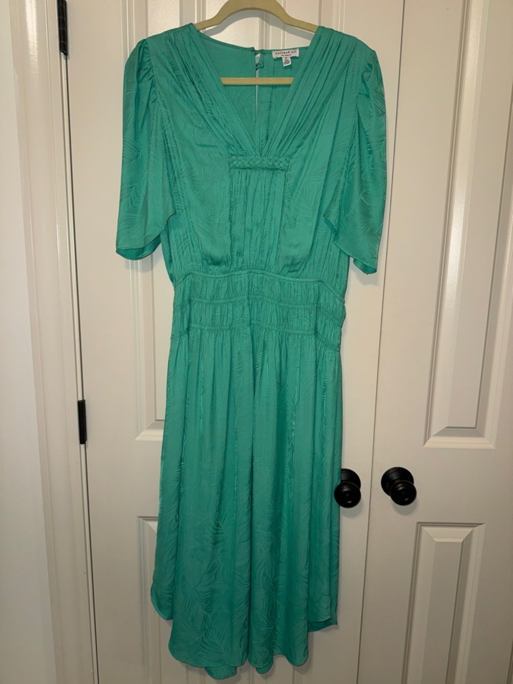 Current Air Vintage-Inspired Teal Midi Dress